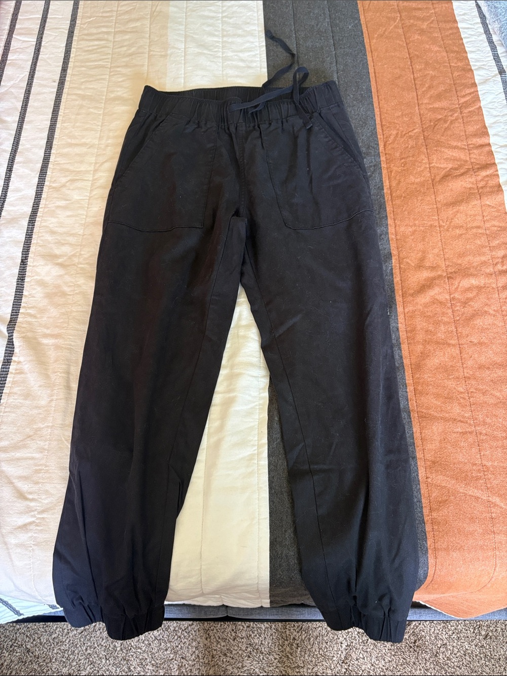 Buffalo David Bitton Black Women's Cropped Jogger Pants